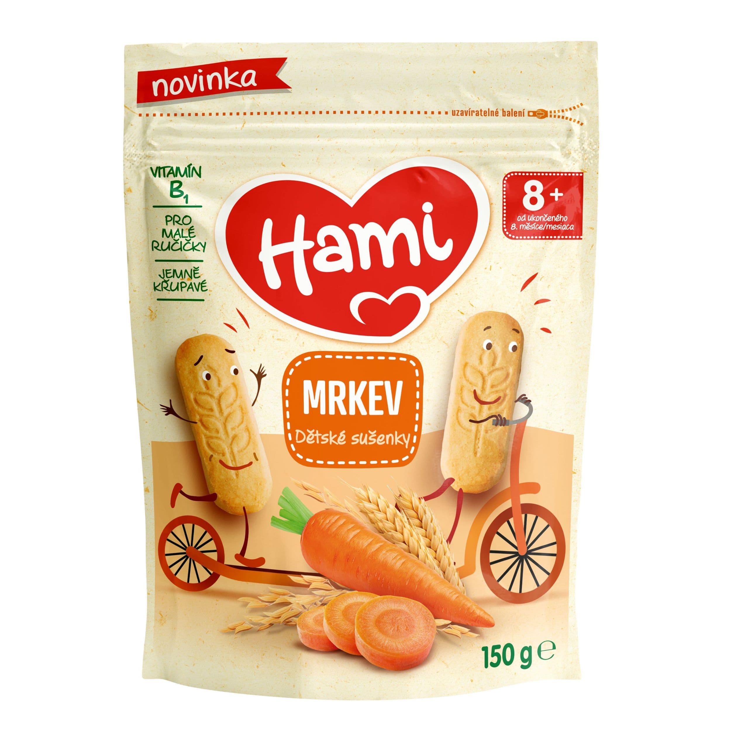 Hami Sušenky mrkev 8+, 150g
