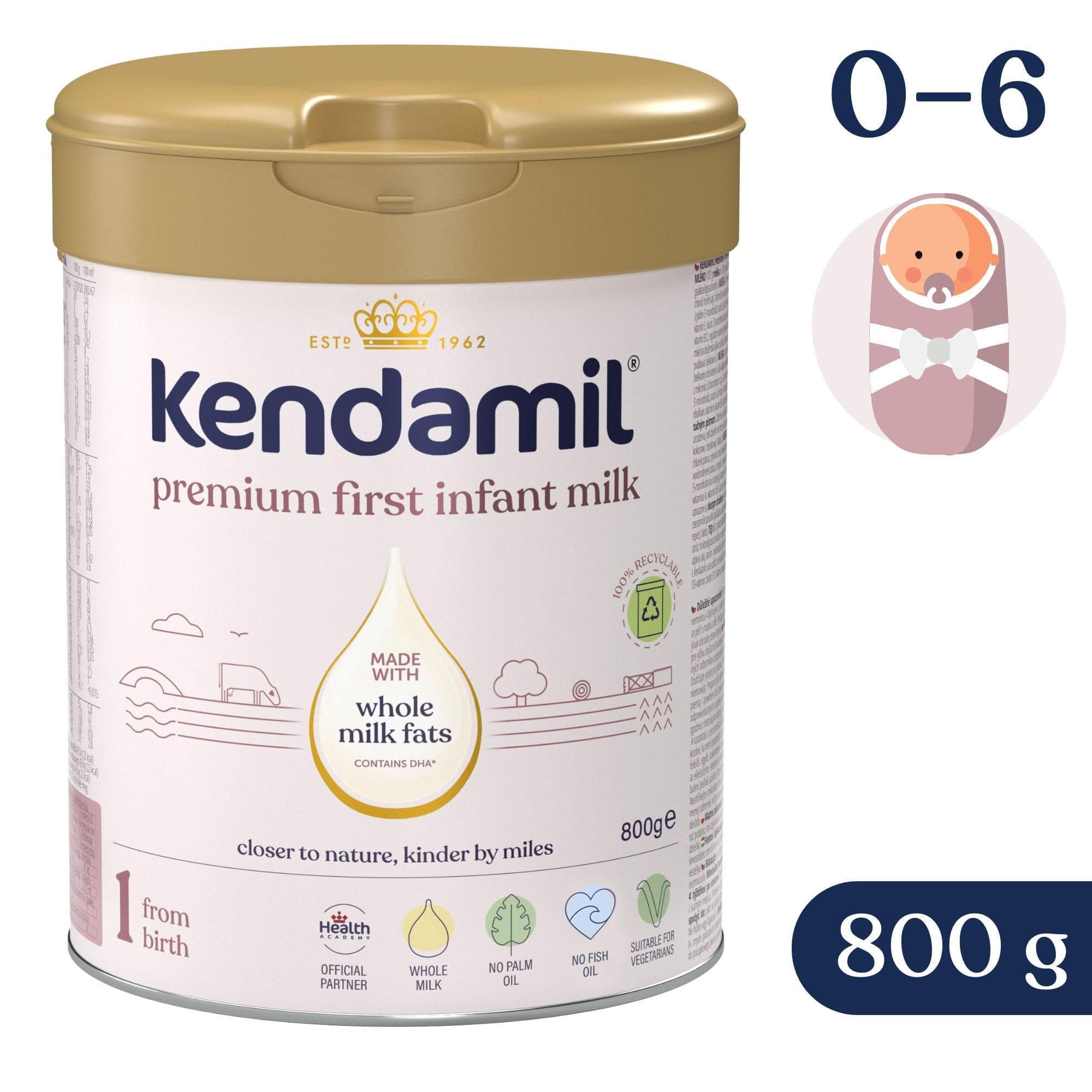 Kendamil Premium 1 DHA+  800 g