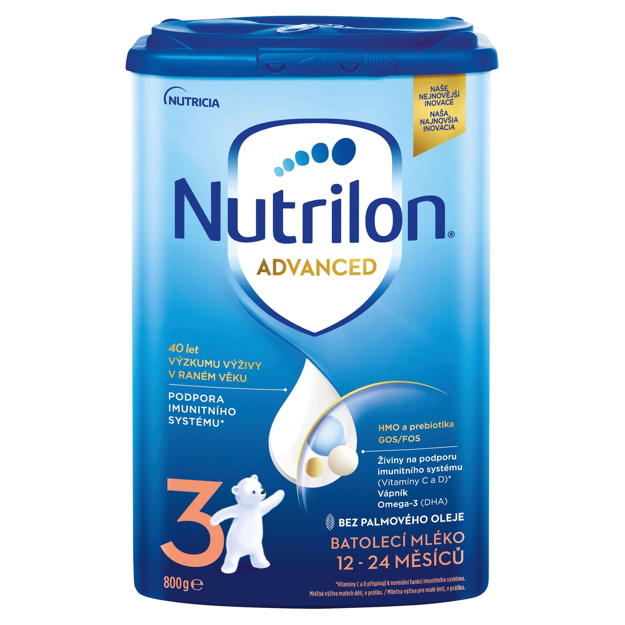 Nutrilon 3 Pronutra batolecí mléko od uk. 12 měsíce 800 g
