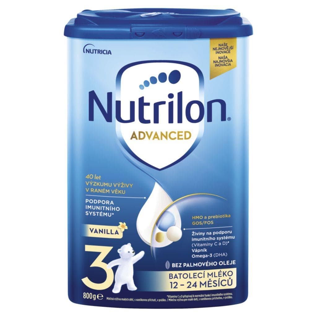 Nutrilon 3 Pronutra Vanilka batolecí mléko s vanilkovou příchutí od ukončeného 12 měsíce 800 g