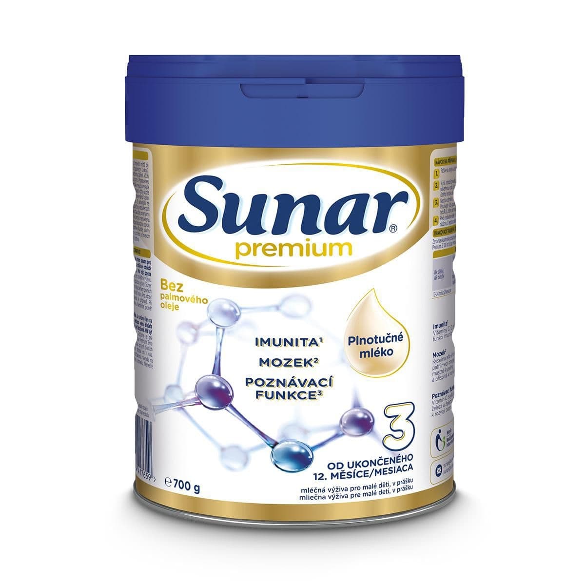 Sunar Premium 3 batolecí mléko 700 g