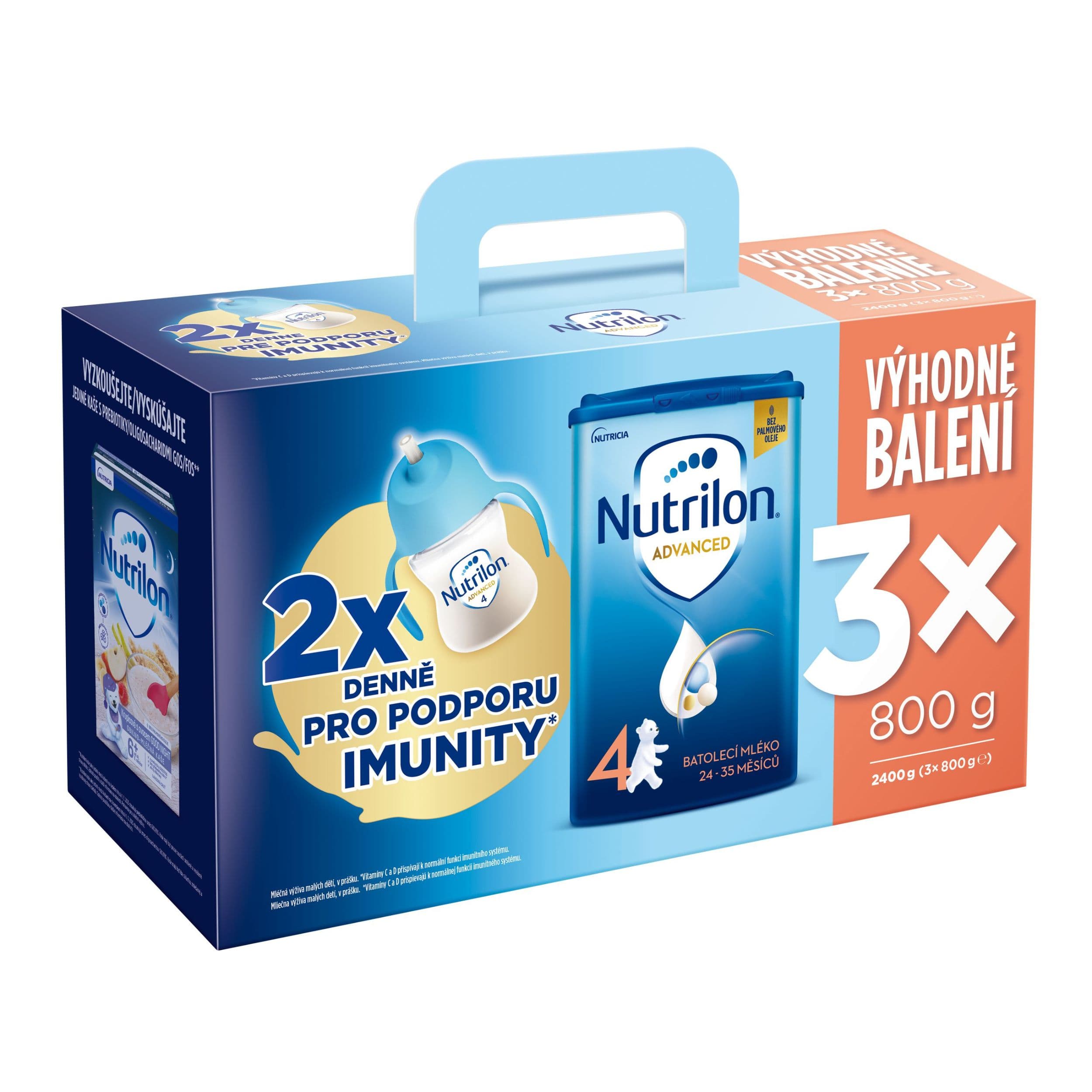 NUTRILON 4 Advanced batolecí mléko od 2 let věku 3x800g