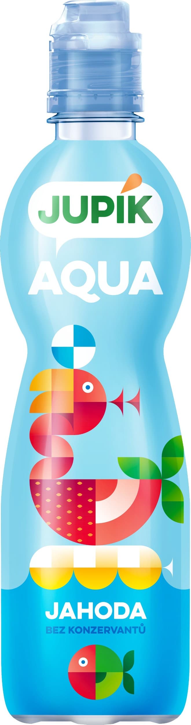Jupík Aqua jahoda 0,5L