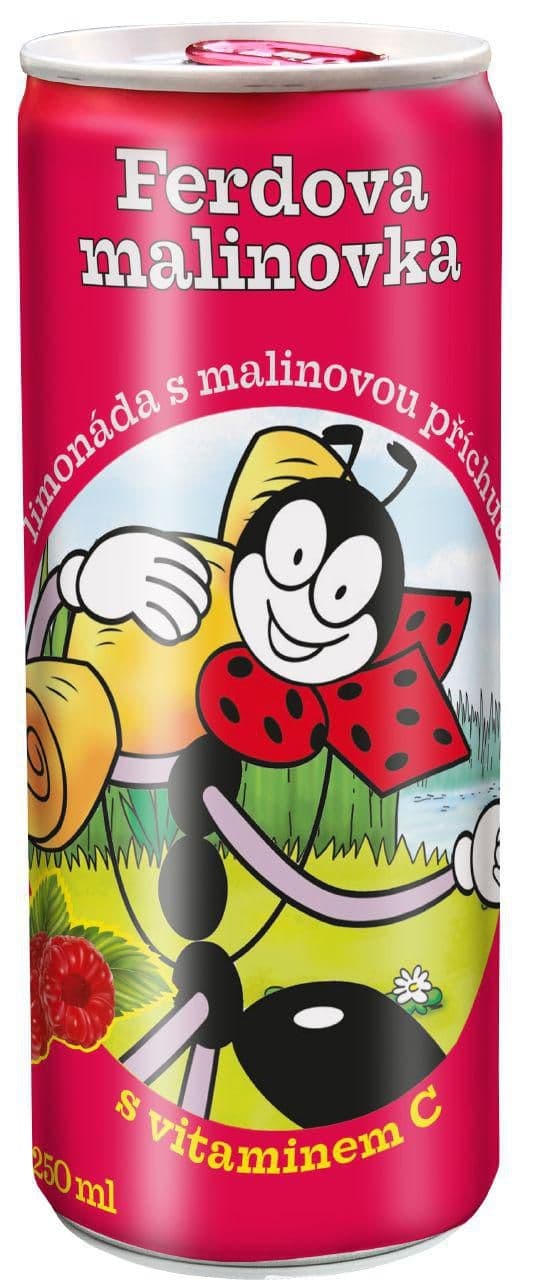 Ferdova malinovka plech 250 ml