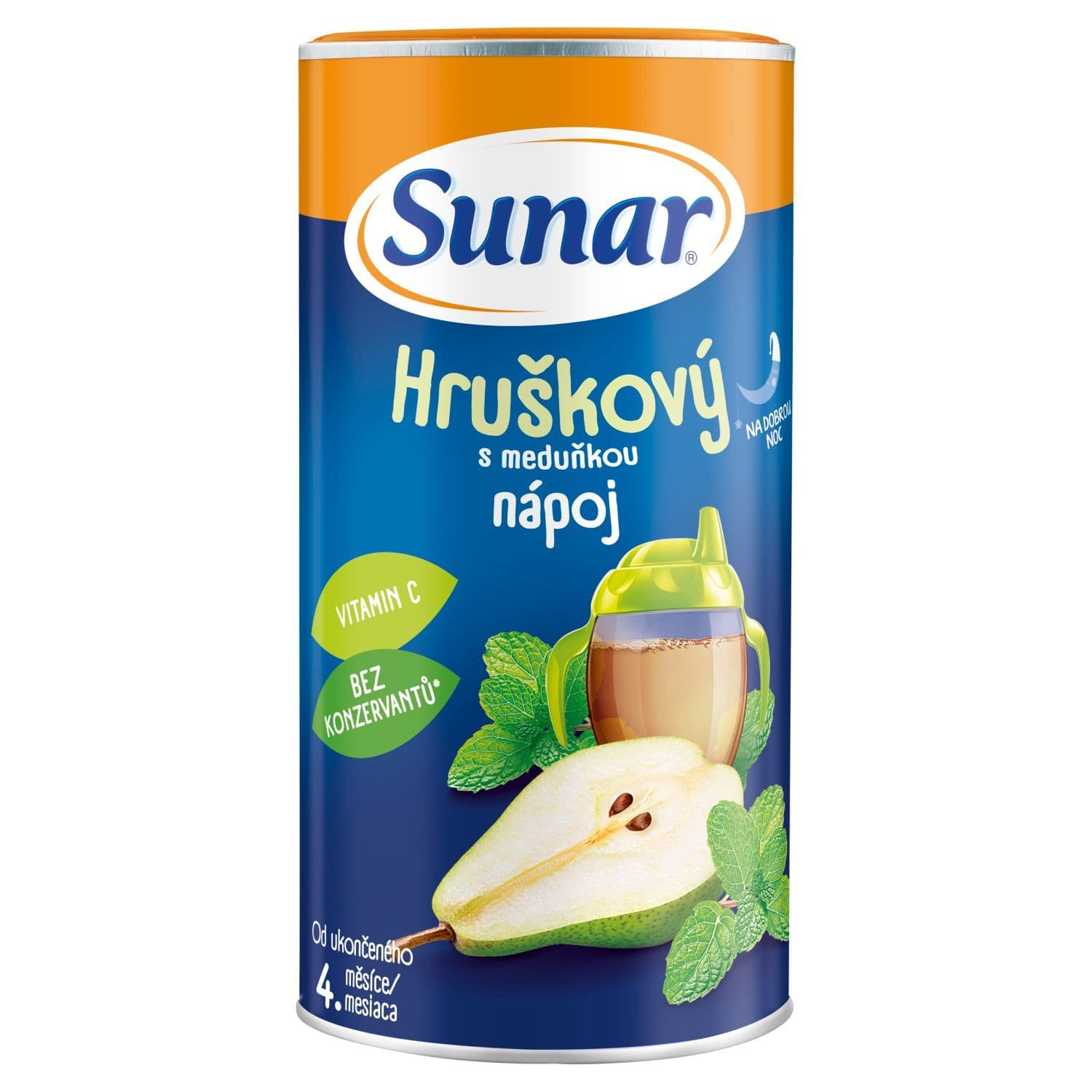 Sunar rozpustný nápoj hruškový s meduňkou 200 g