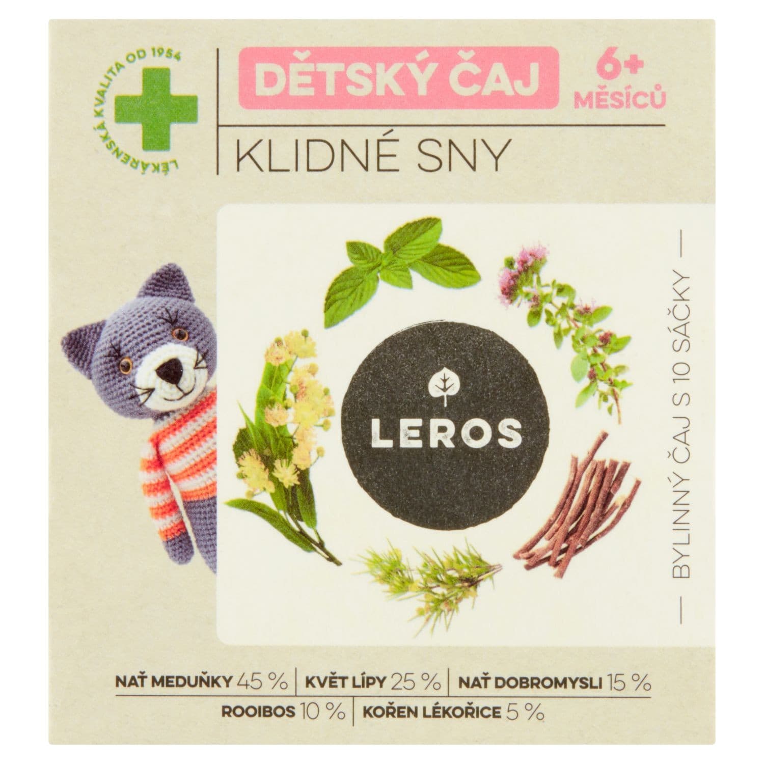 Leros Dětský čaj klidné sny 6m+ 10 x 1,5g (15g)