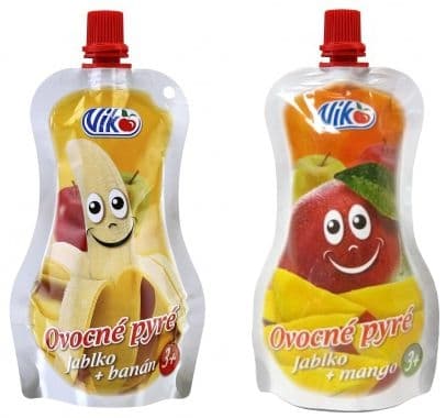 Viko Ovocné pyré jablko-banán, jablko-mango 120 g