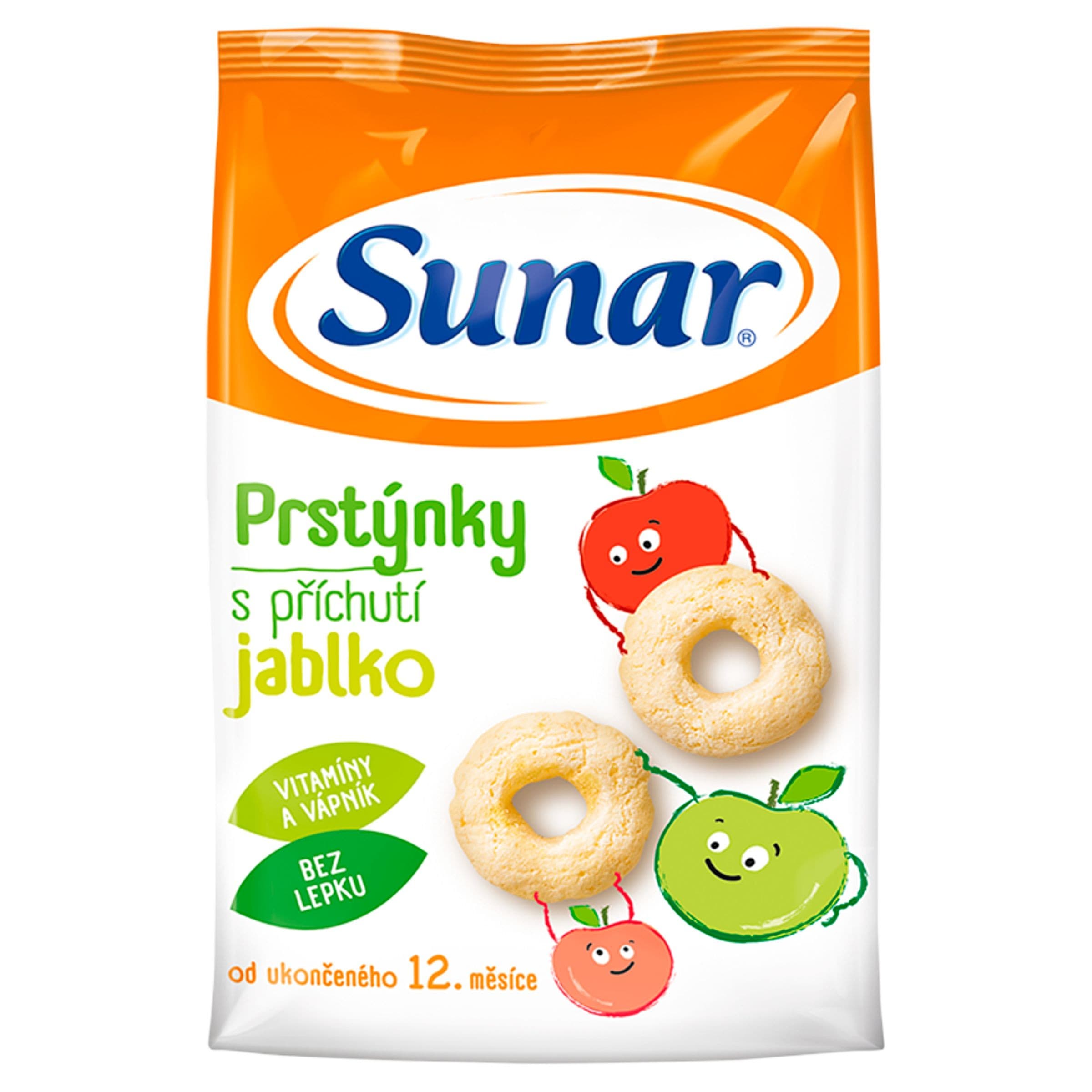 Sunar dětské křupky jablečné prstýnky 50 g