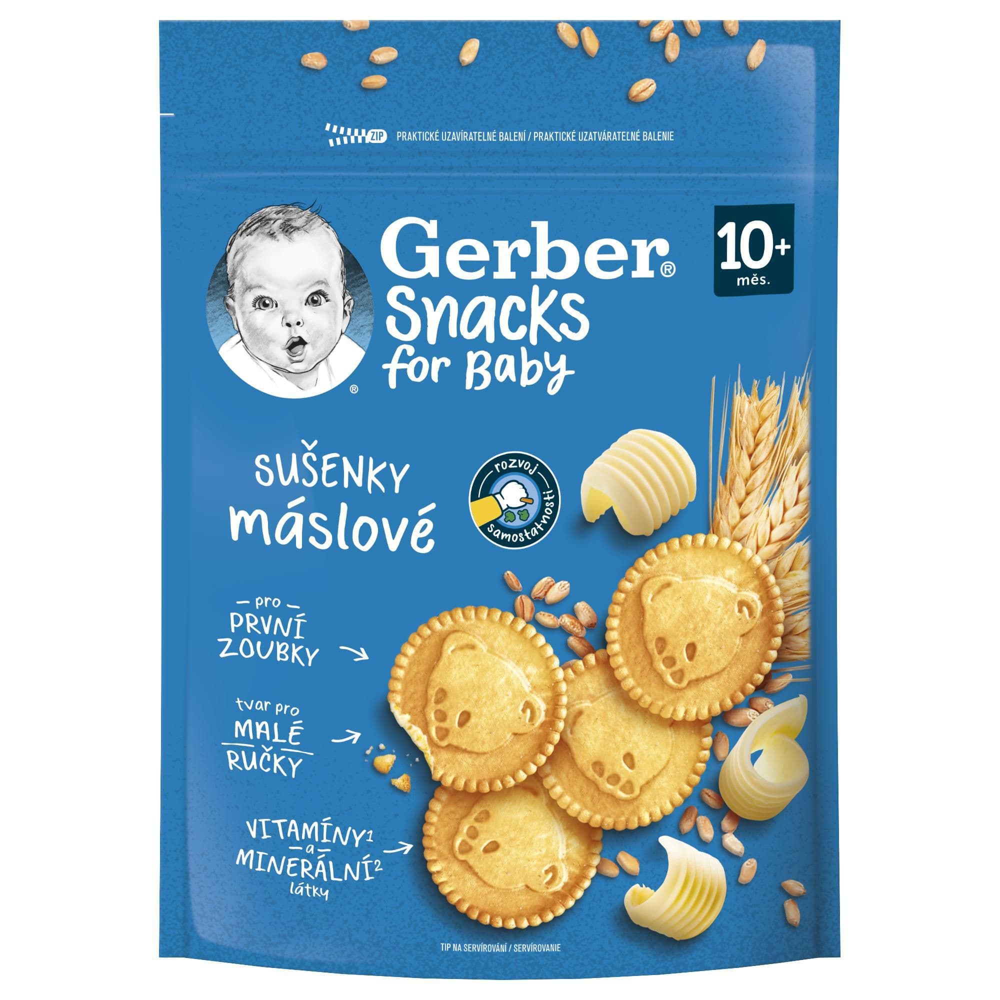 Gerber Snacks máslové sušenky 180 g