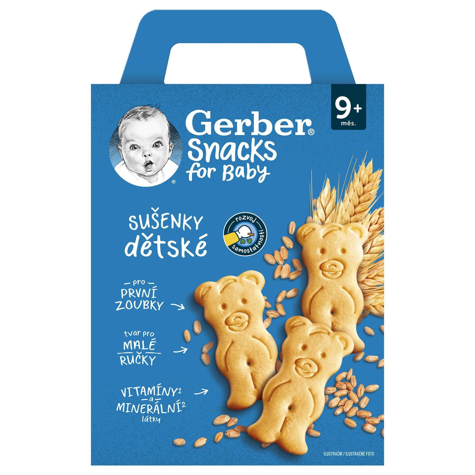 Gerber Snacks dětské sušenky 180 g