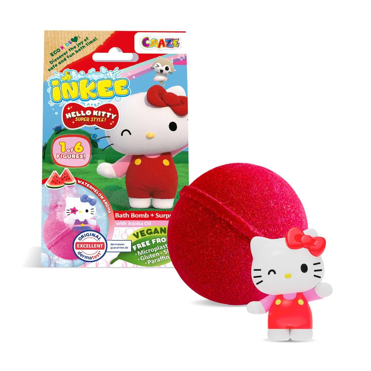 Inkee Šumivá koule s překvapením Hello Kitty 1 ks