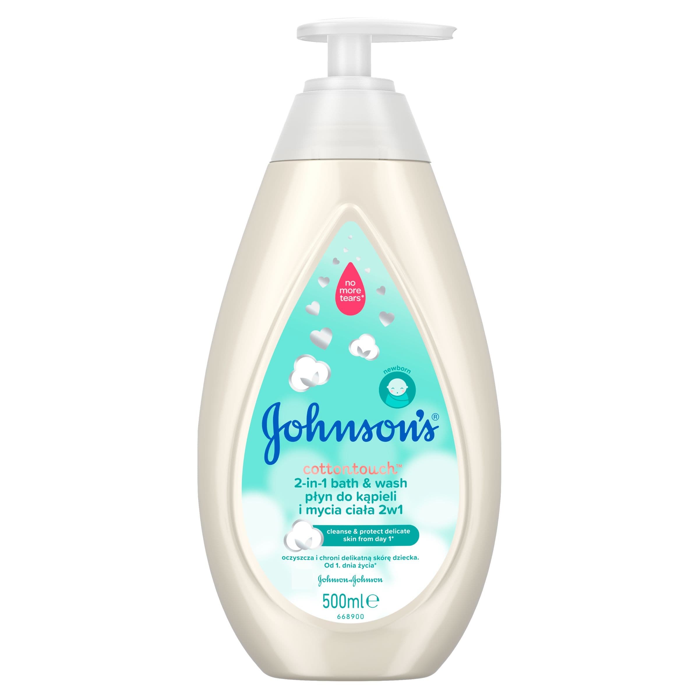 JOHNSON´S® Cottontouch koupel a mycí gel 2v1 500 ml