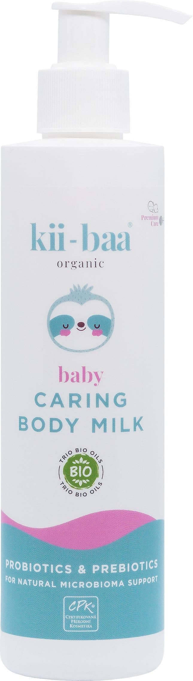 Kiibaa organic Pečující tělové mléko 240ml