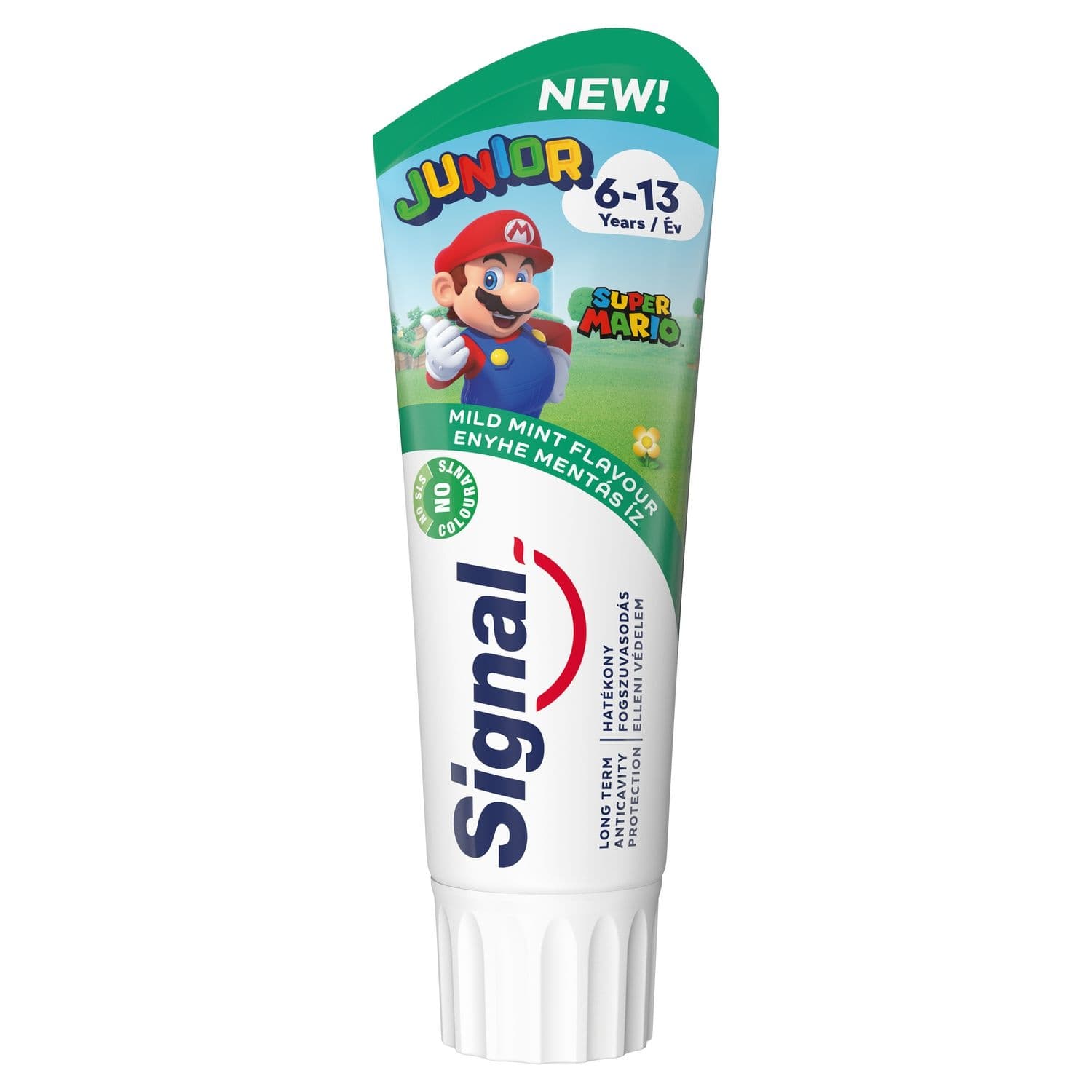 Signal Junior dětská zubní pasta s jemnou mátovou příchutí 75 ml
