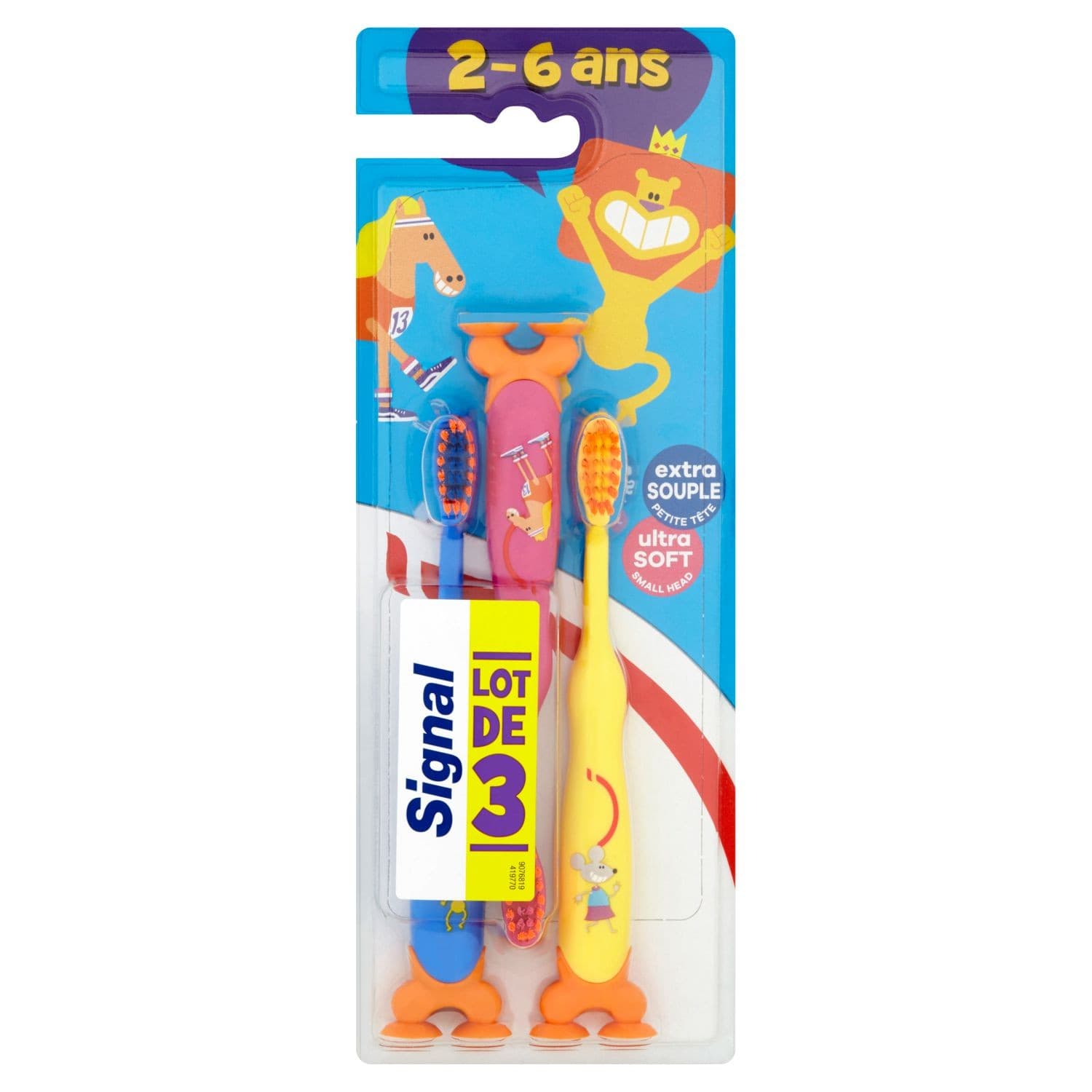 Signal Kids Zubní kartáček pro děti měkký 3ks