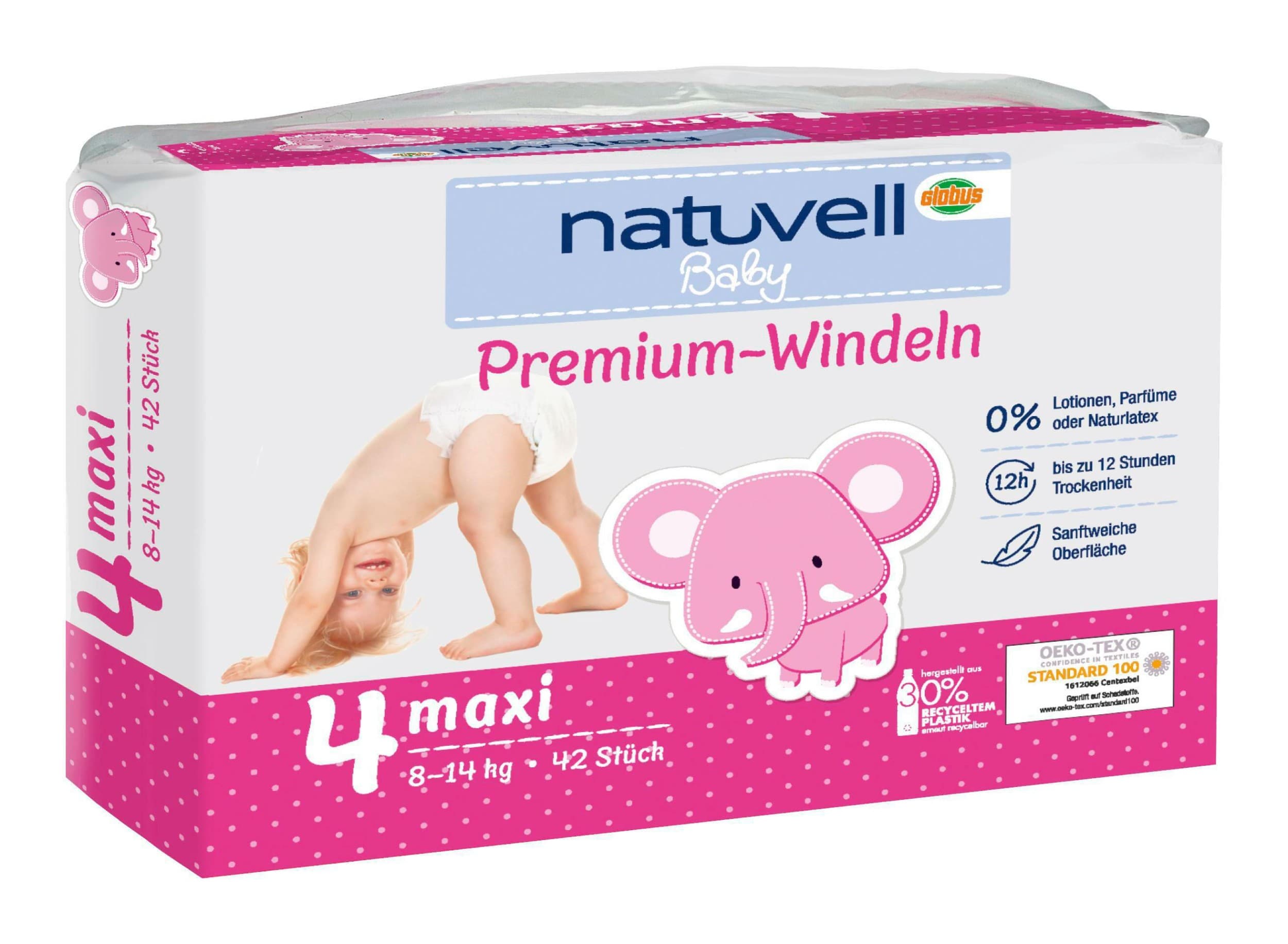 Natuvell Dětské jednorázové pleny Maxi vel.4 42ks