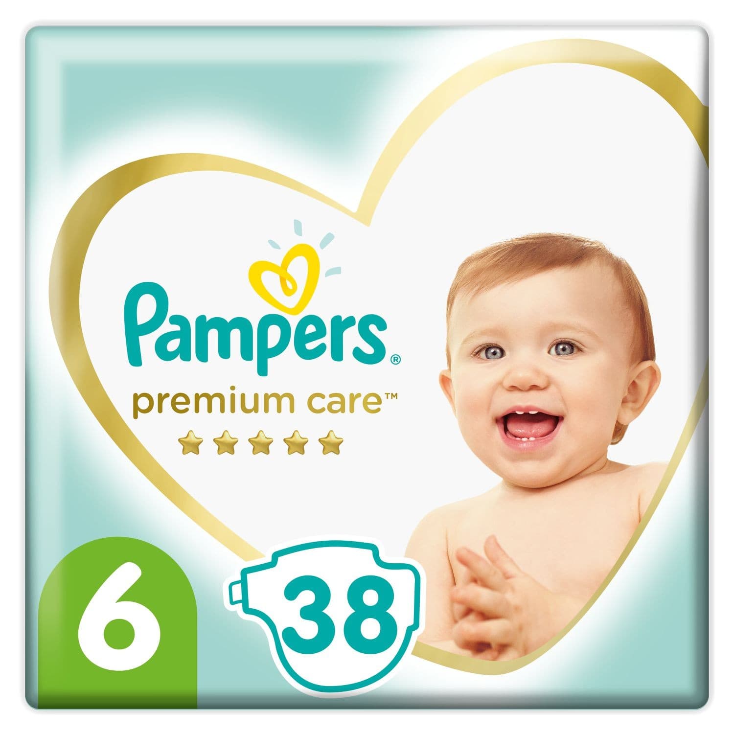 Pampers Premium Care vel. 6 (13kg+) 38ks