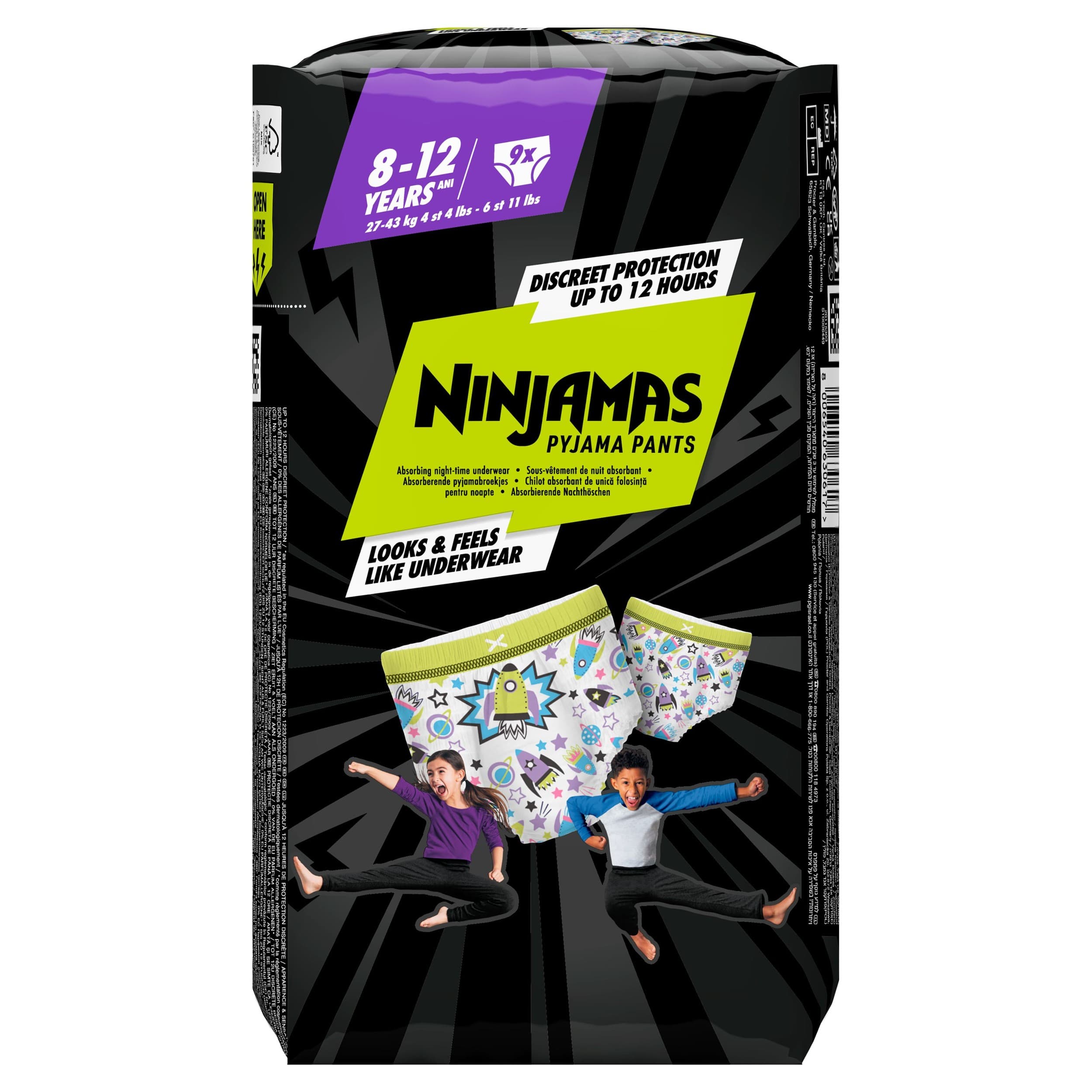 Ninjamas Pyjama Kalh Plenky S8 9ks Space