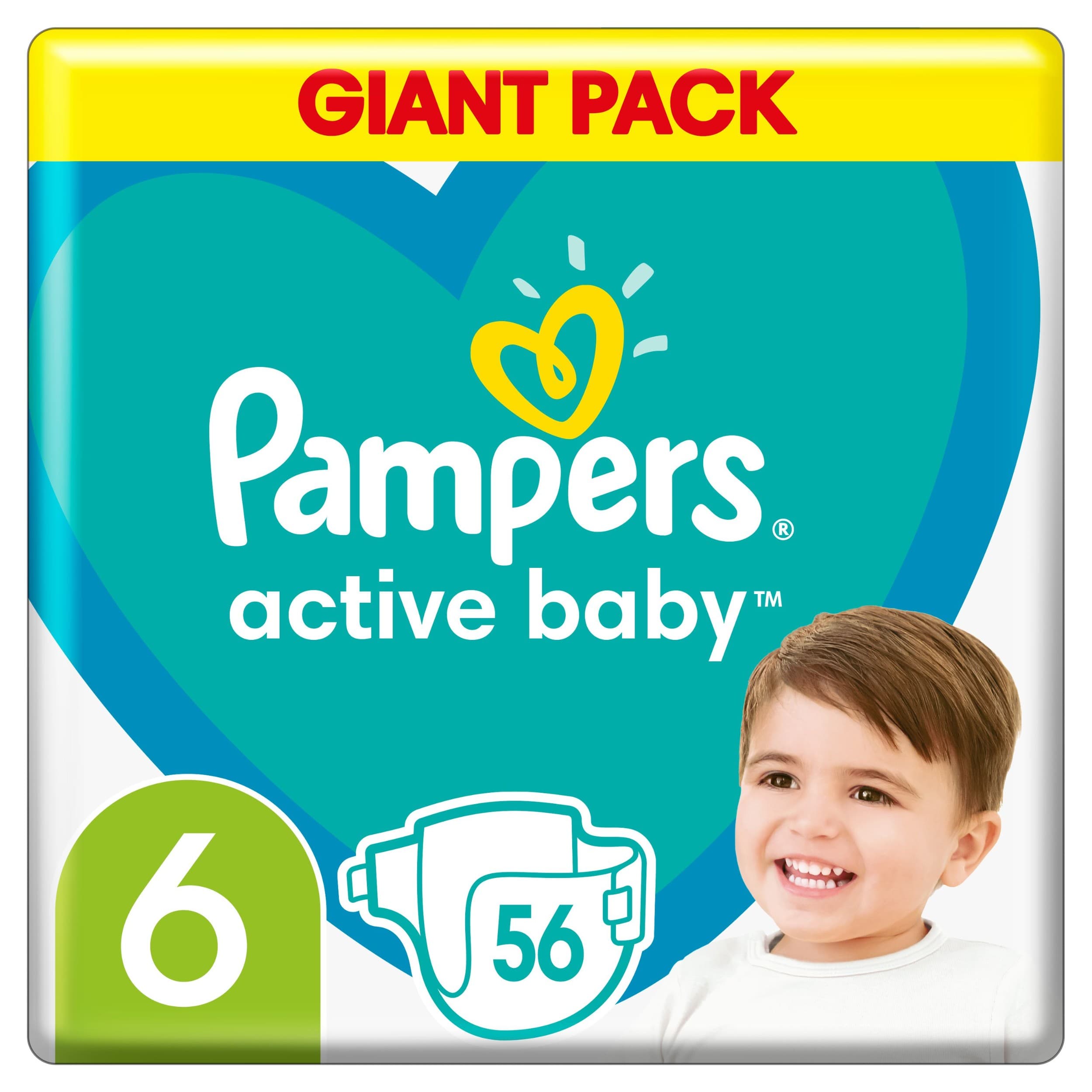 Pampers Active Baby vel.6 (13-18kg) 56ks