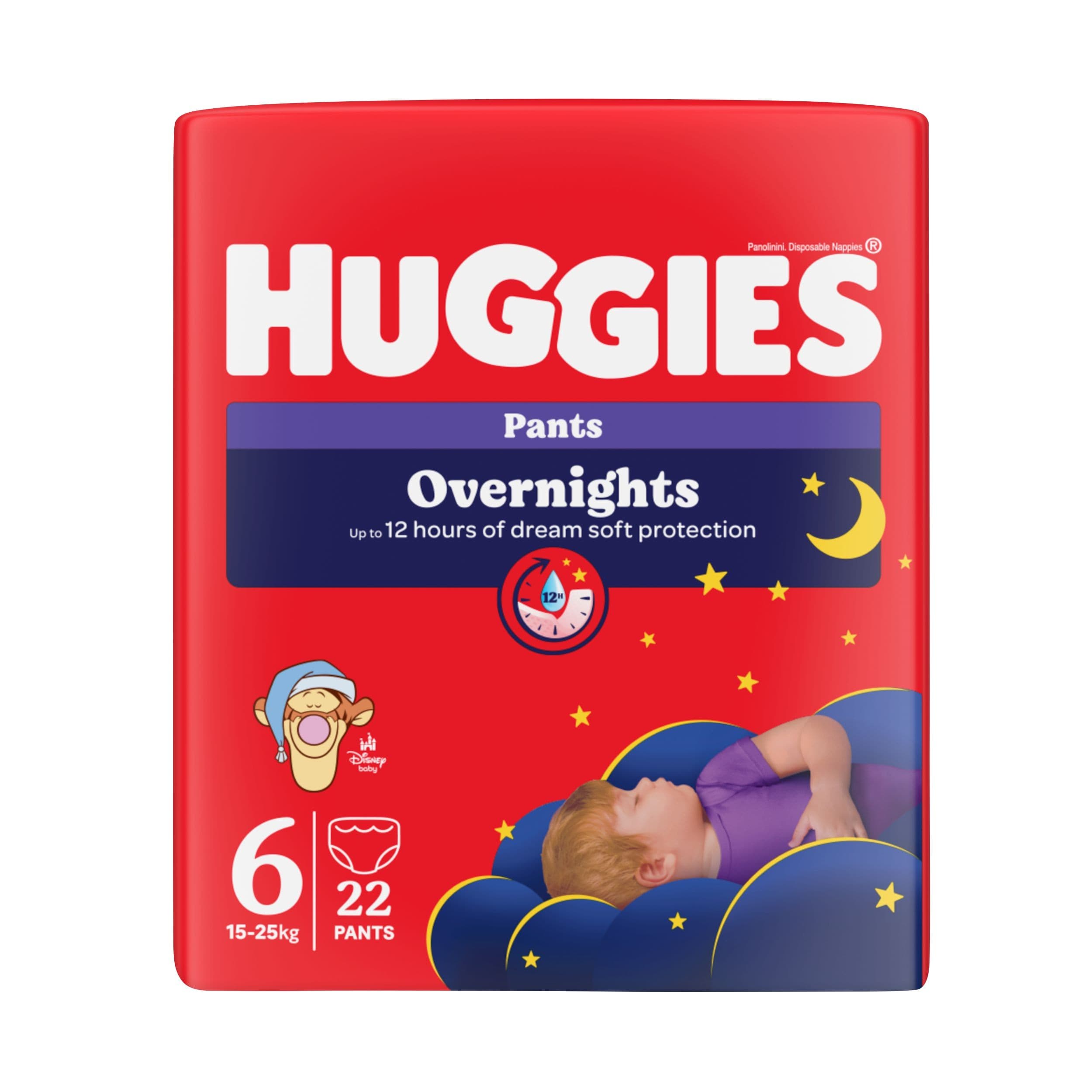 HUGGIES® Overnights Pants vel. 6, 22 ks