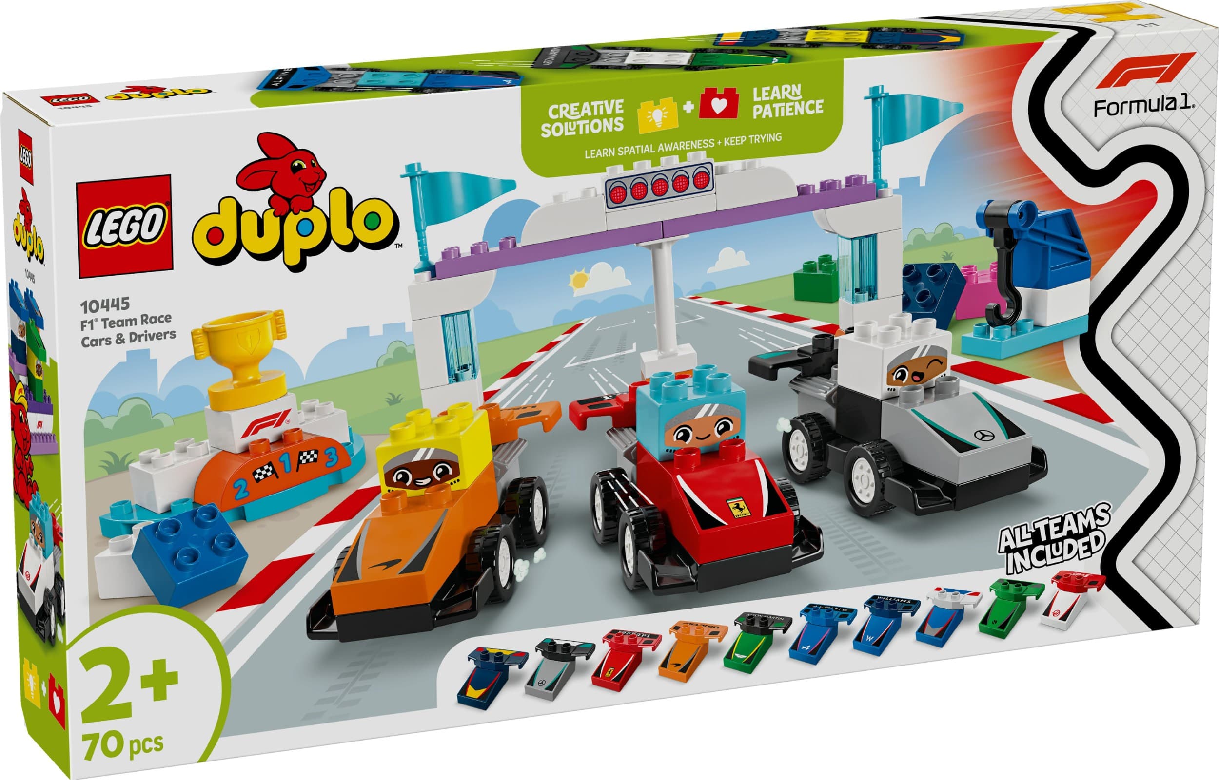 LEGO® Duplo 10445 Závodní auta a řidiči týmu F1