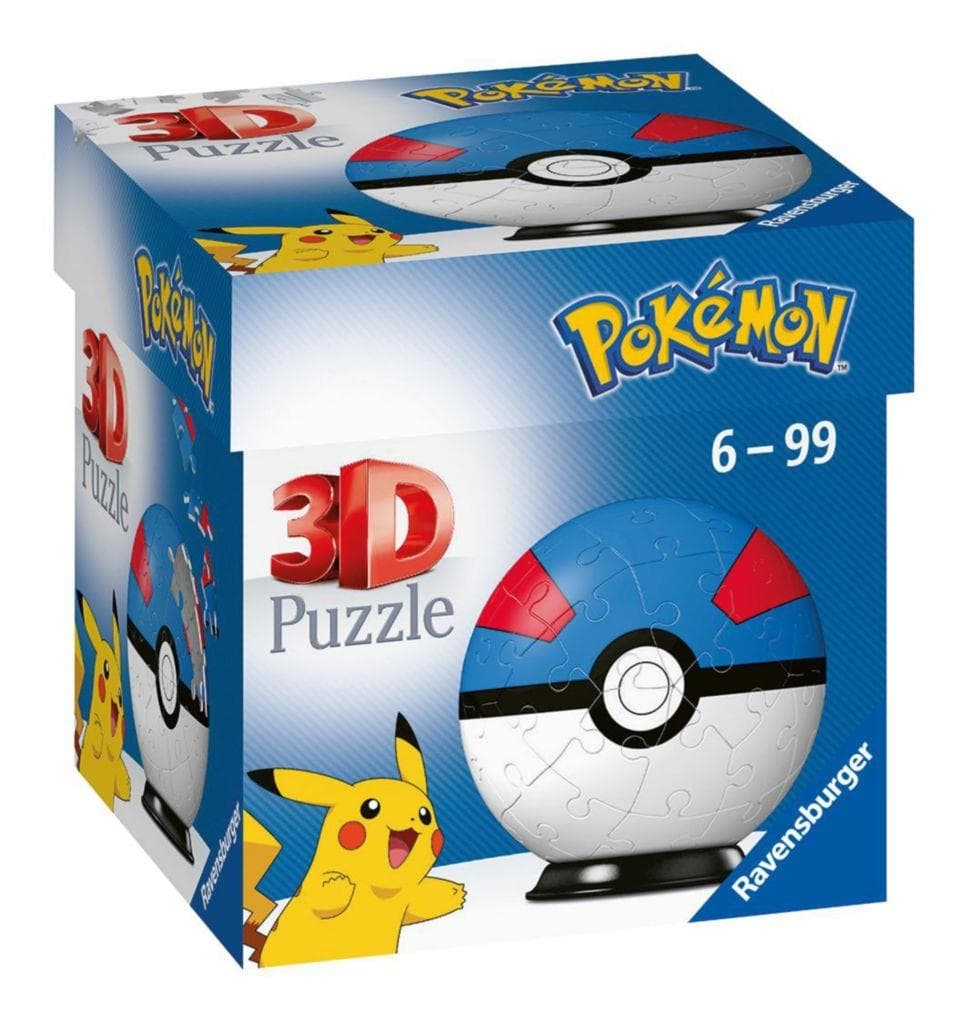 Ravensburger 3D Puzzle 112654 Puzzle-Ball Pokémon 54 dílků