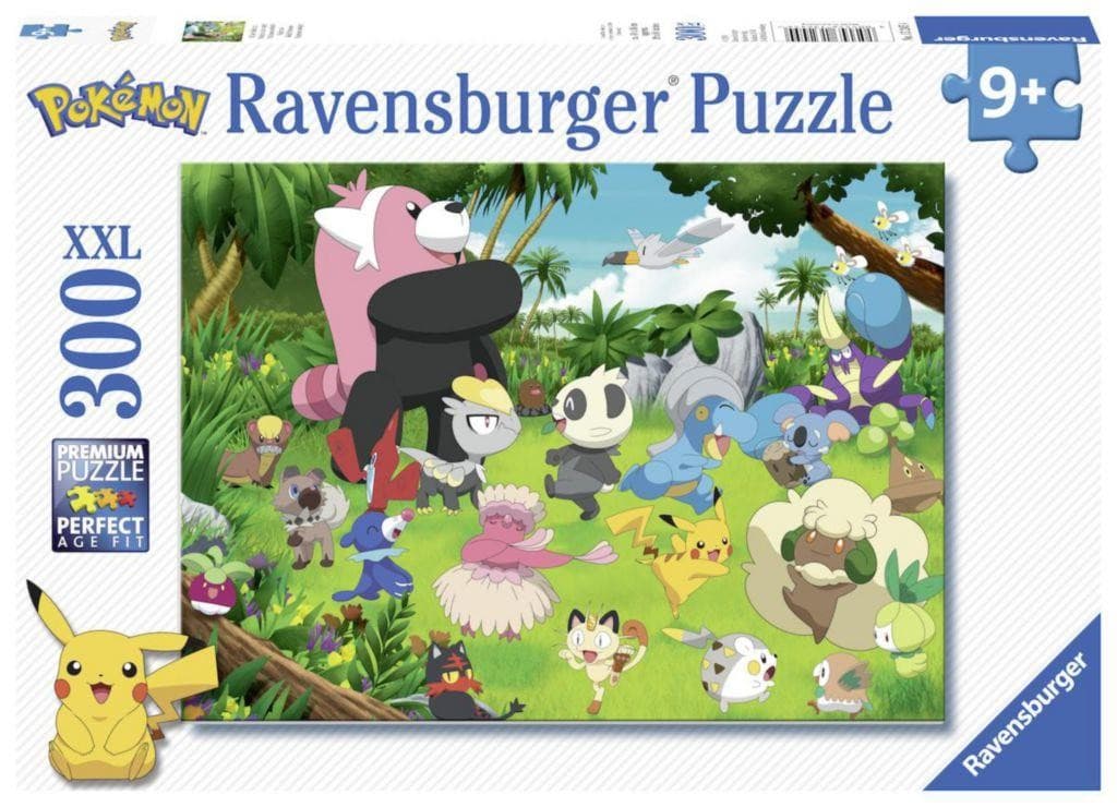 Ravensburger puzzle 132454 Rozdovádění Pokémoni 300 dílků