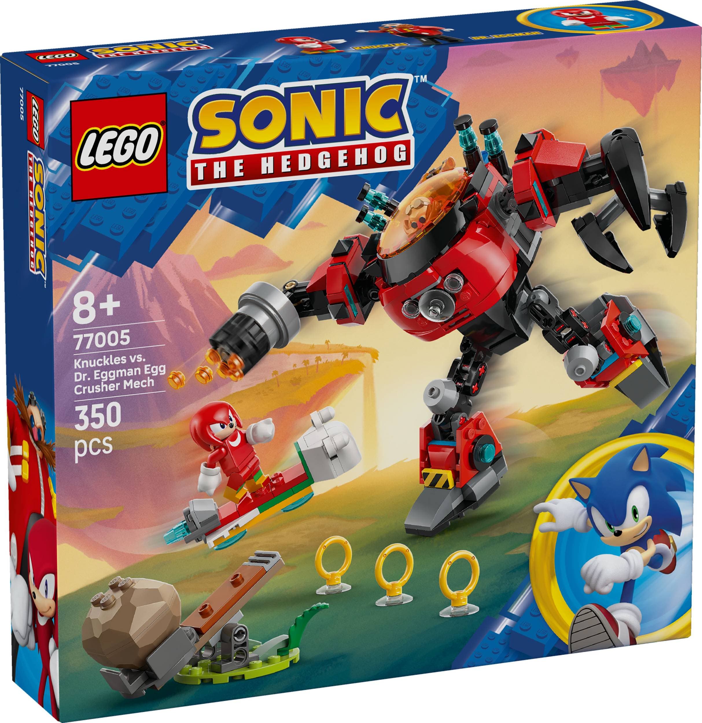 LEGO® Sonic the Hedgehog 77005 Knuckles vs. Dr. Eggman: Robotický oblek Egg Crusher