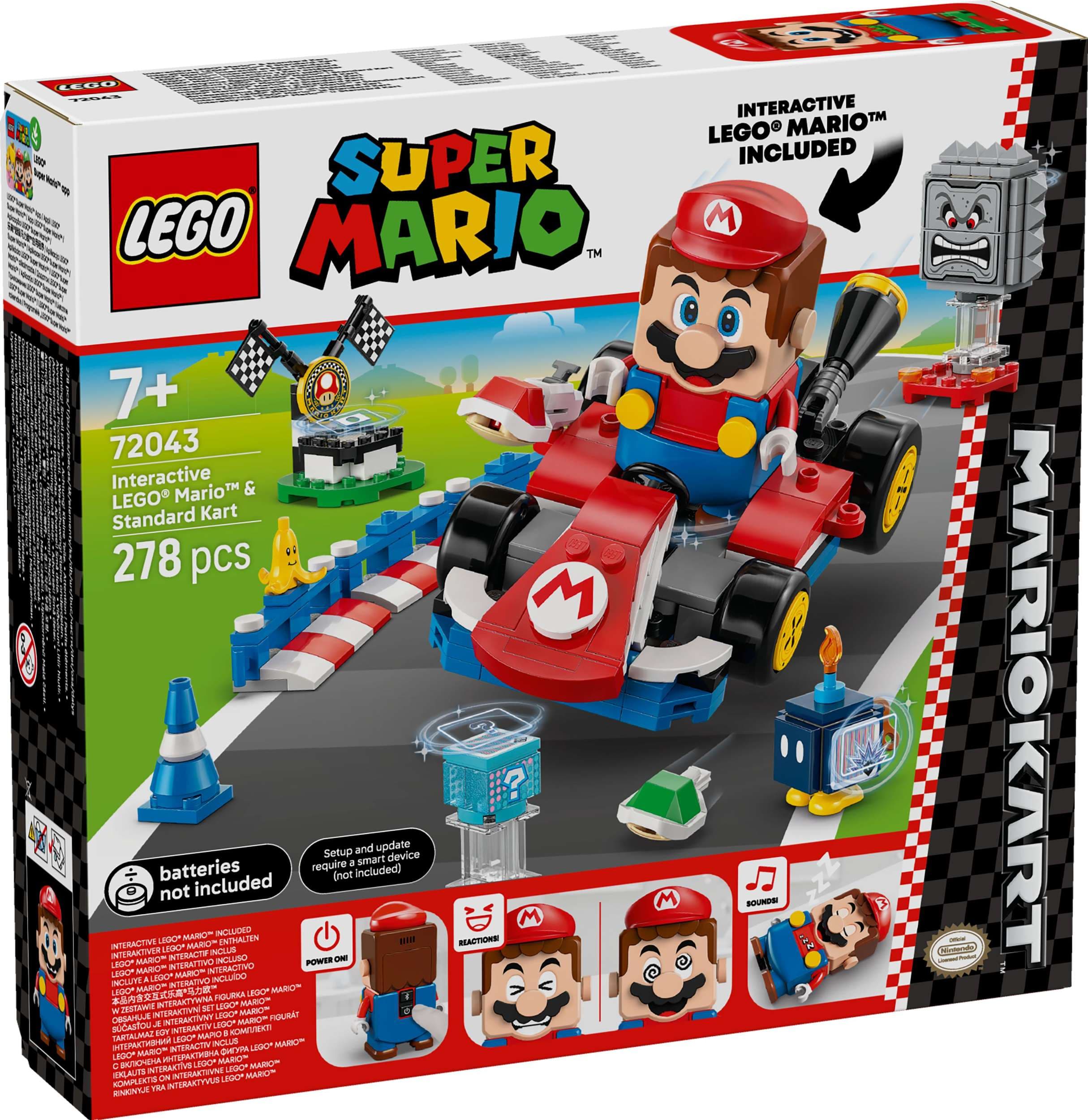 LEGO® Super Mario 72043 Mario Kart – Interaktivní LEGO® Mario a Standard Kart