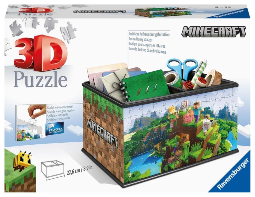 Ravensburger puzzle 3D puzzle 112869 Úložná krabice Minecraft 216 dílků