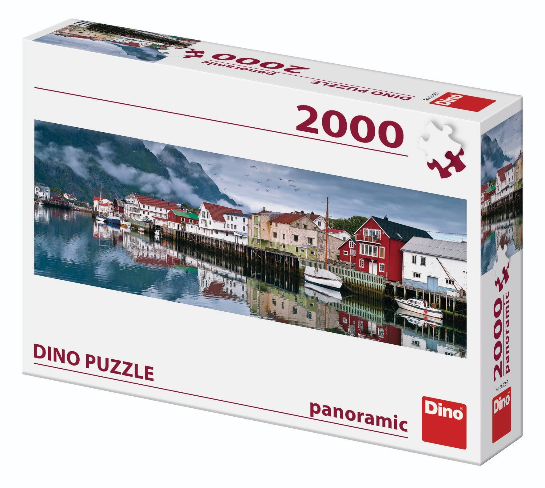 Dino Série puzzle PANORAMIC 2000 dílků