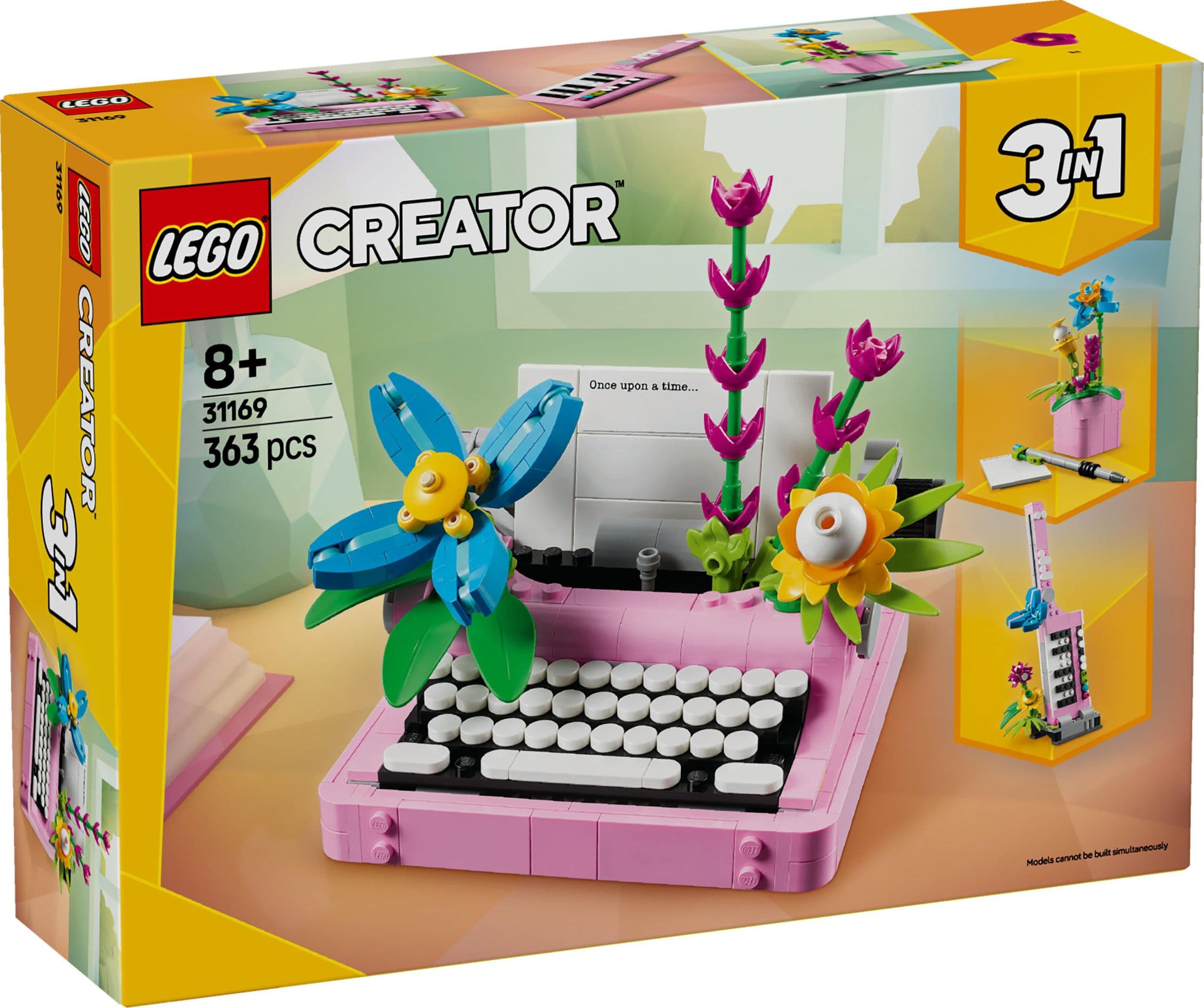 LEGO® Creator 3 v 1 31169 Psací stroj s květinami