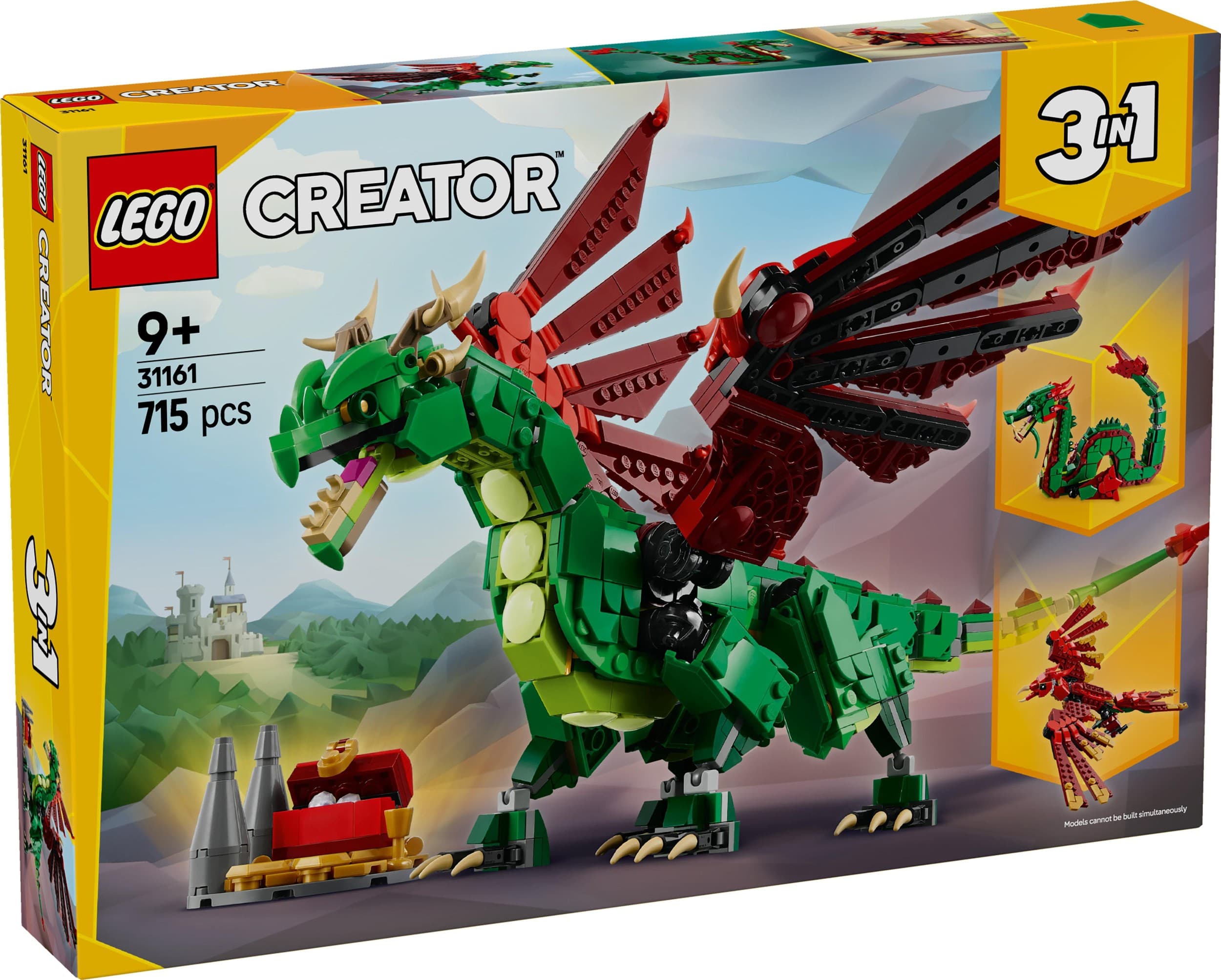 LEGO® Creator 3 v 1 31161 Středověký drak