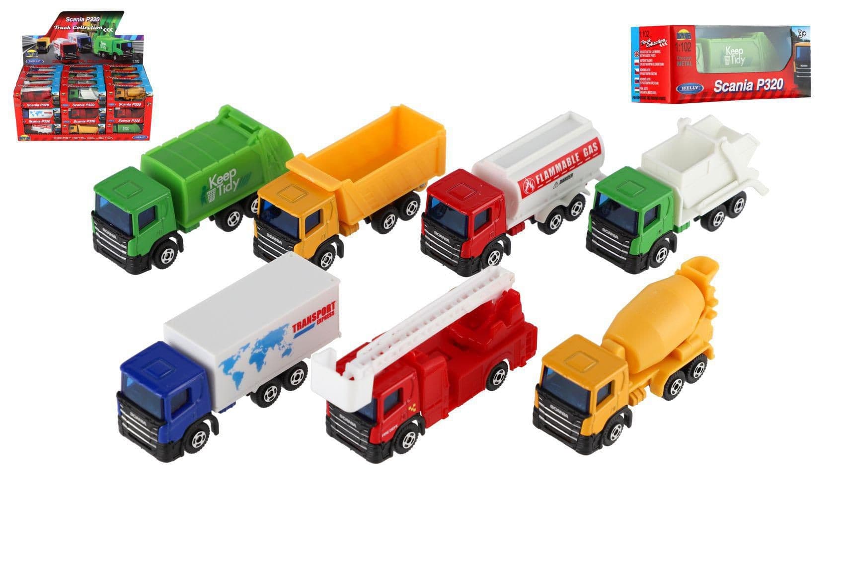 Auto nákladní Welly Scania 7,5cm