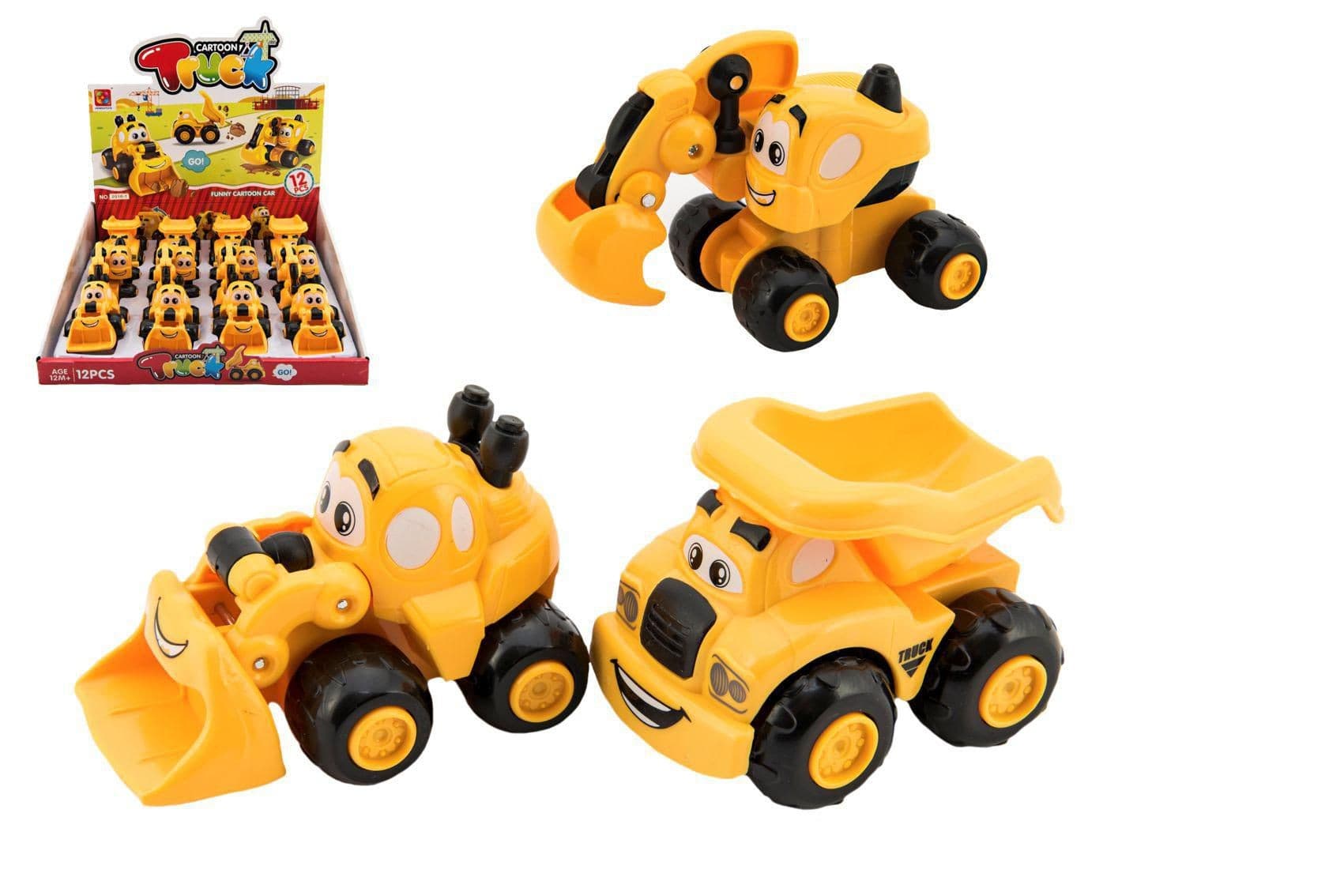 Teddies Auto stavební pro nejmenší 9cm