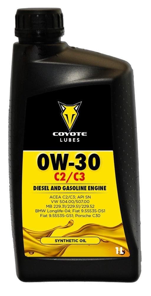 Motorový olej Coyote Lubes 0W-30 C2/C3
