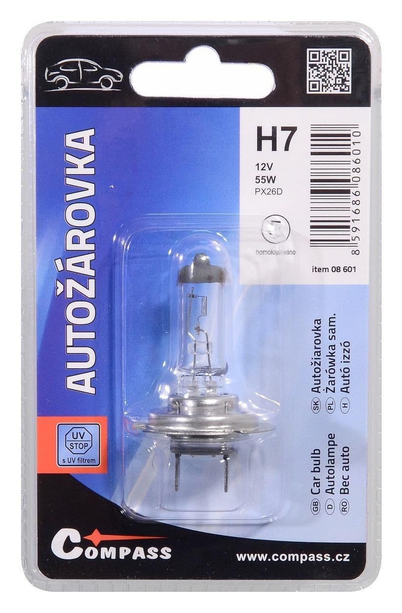 Autožárovka 12V H7 55W PX26d blister 1ks
