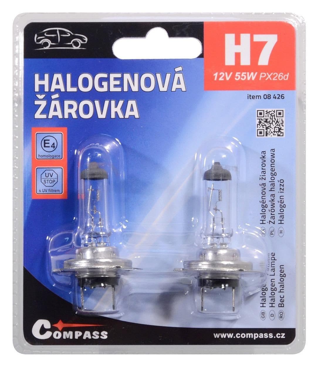 Autožárovka 12V H7 55W PX26d blister 2ks