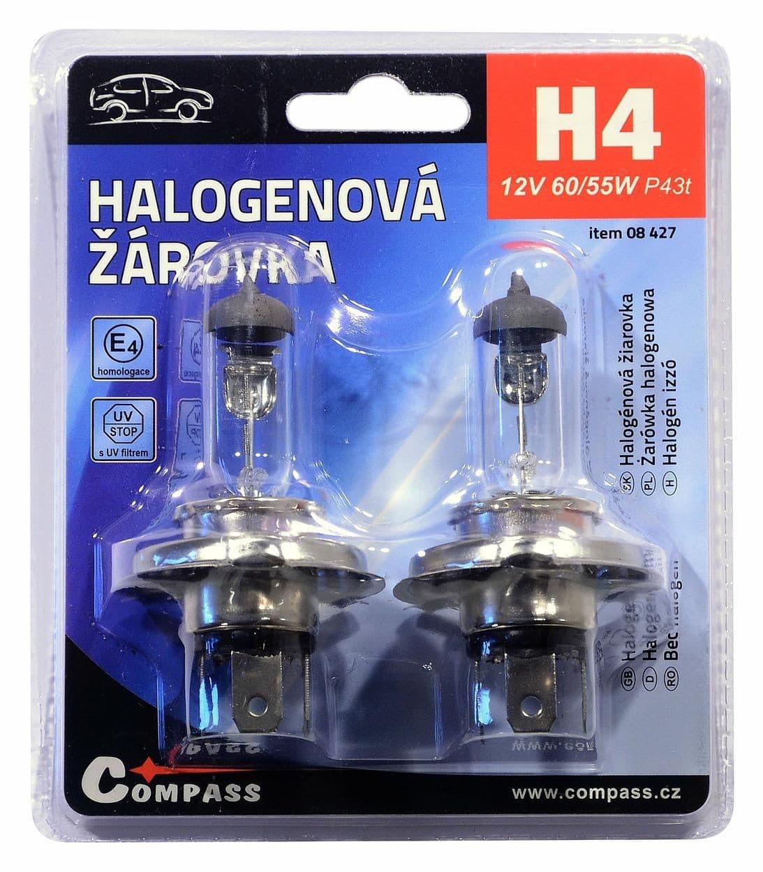 Autožárovka 12V H4 60/55W P43t blister 2ks