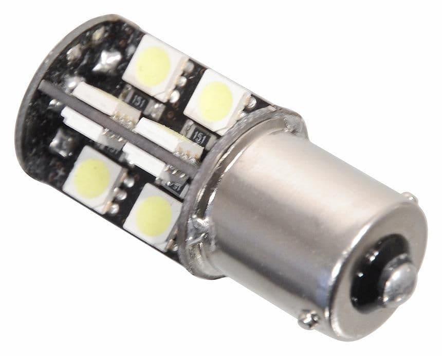 Compass Žárovka 19 SMD LED 12V Ba15S s rezistorem Can-Bus ready bílá
