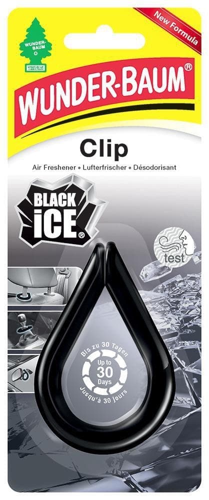 Wunder-Baum Osvěžovač vzduchu clip Black Ice 1 ks