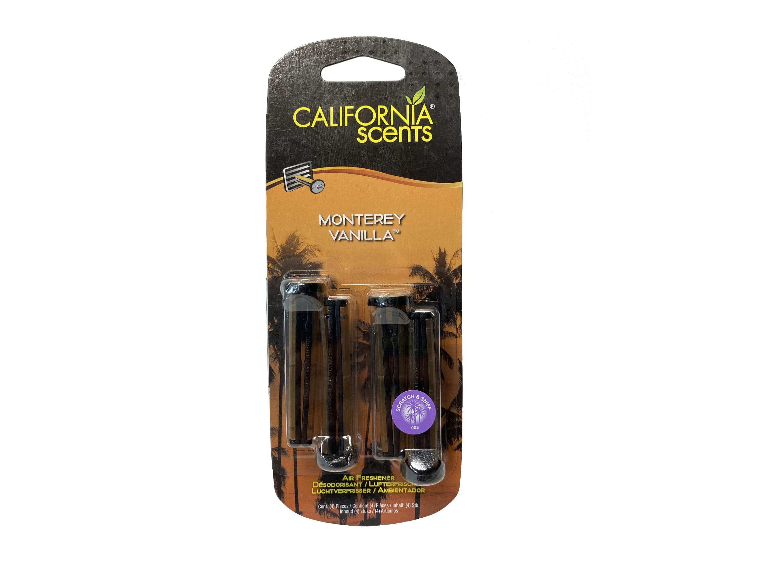 California scents Autovůně California scents kolíčky vanilla monterey 4 ks