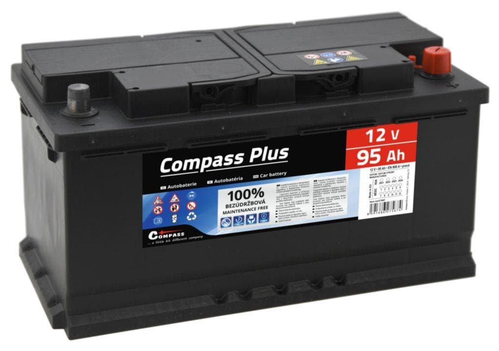 Autobaterie Compass plus 12V 95Ah 800A