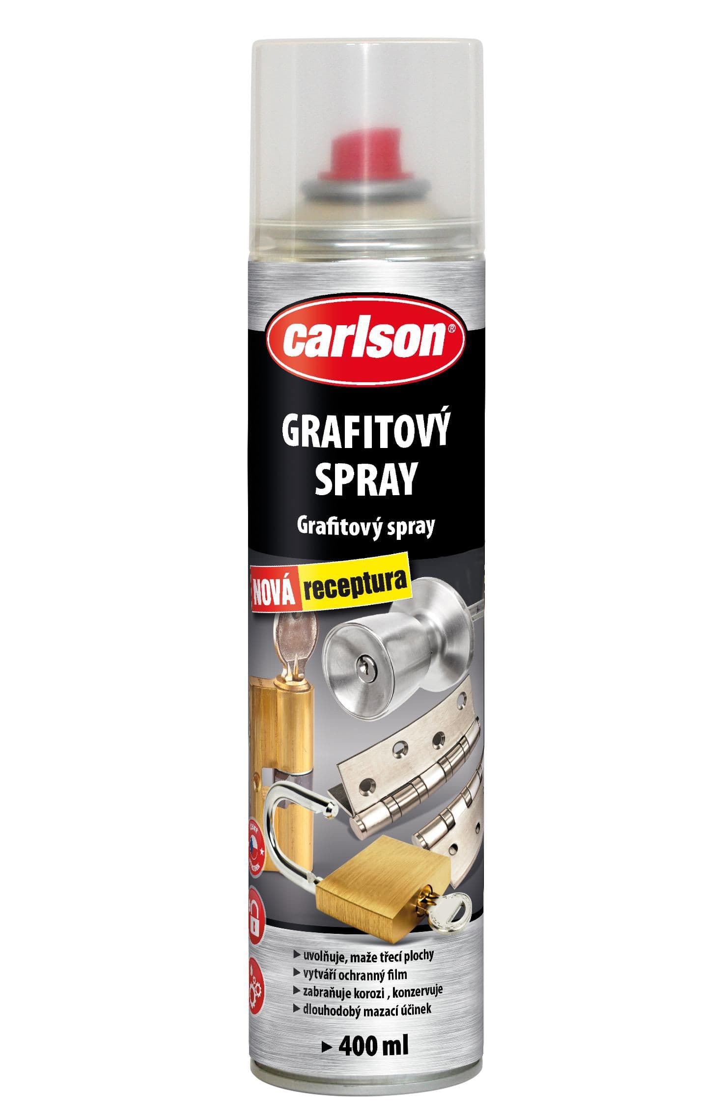 SPREJ GRAFITOVÝ CARLSON AEROSOL 400ML