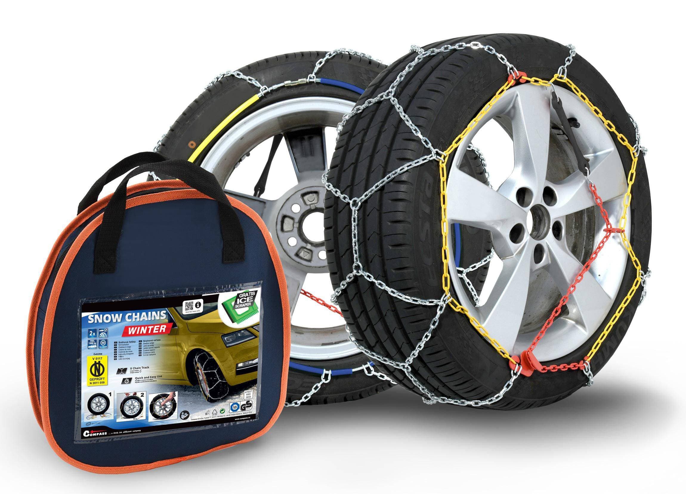 Compass Sněhové řetězy X130 ÖNORM nylon bag + dárek zdarma 2 ks