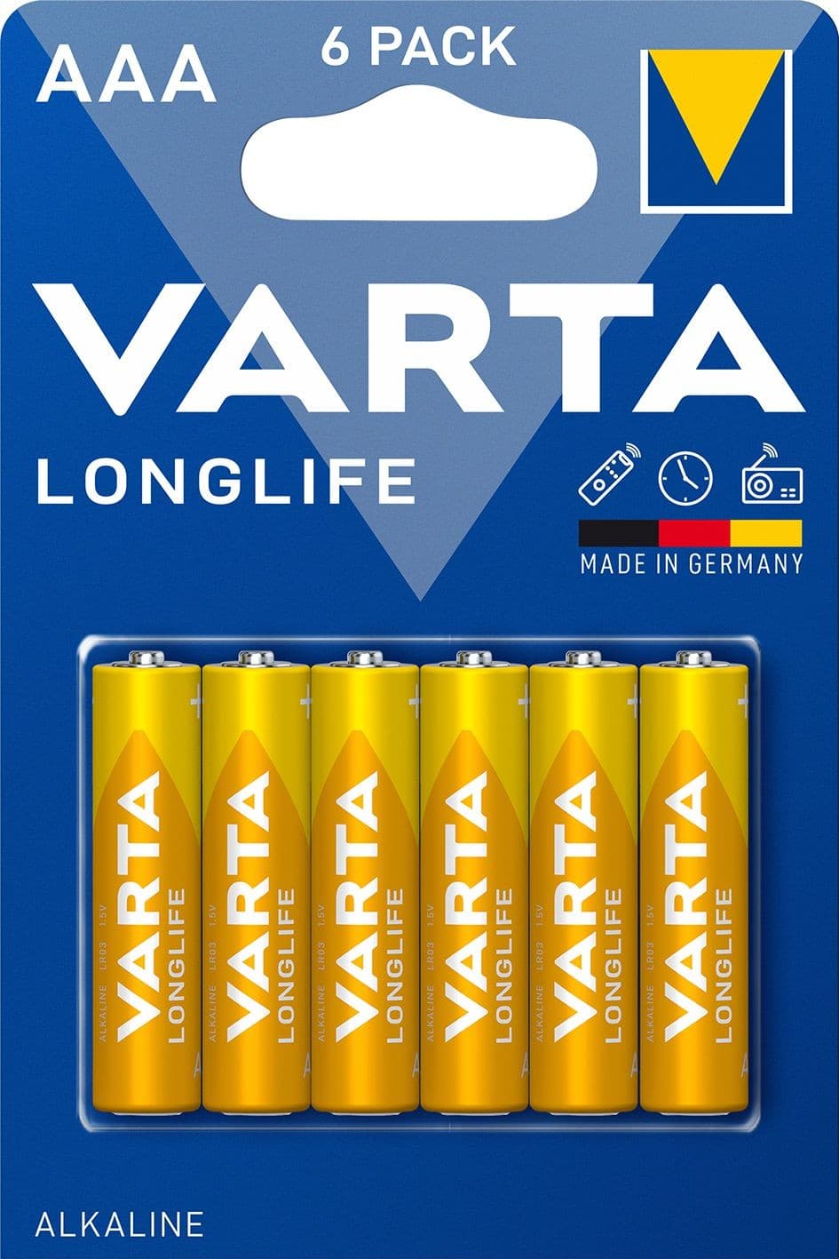 Varta Alkalické baterie Longlife AAA 6 ks