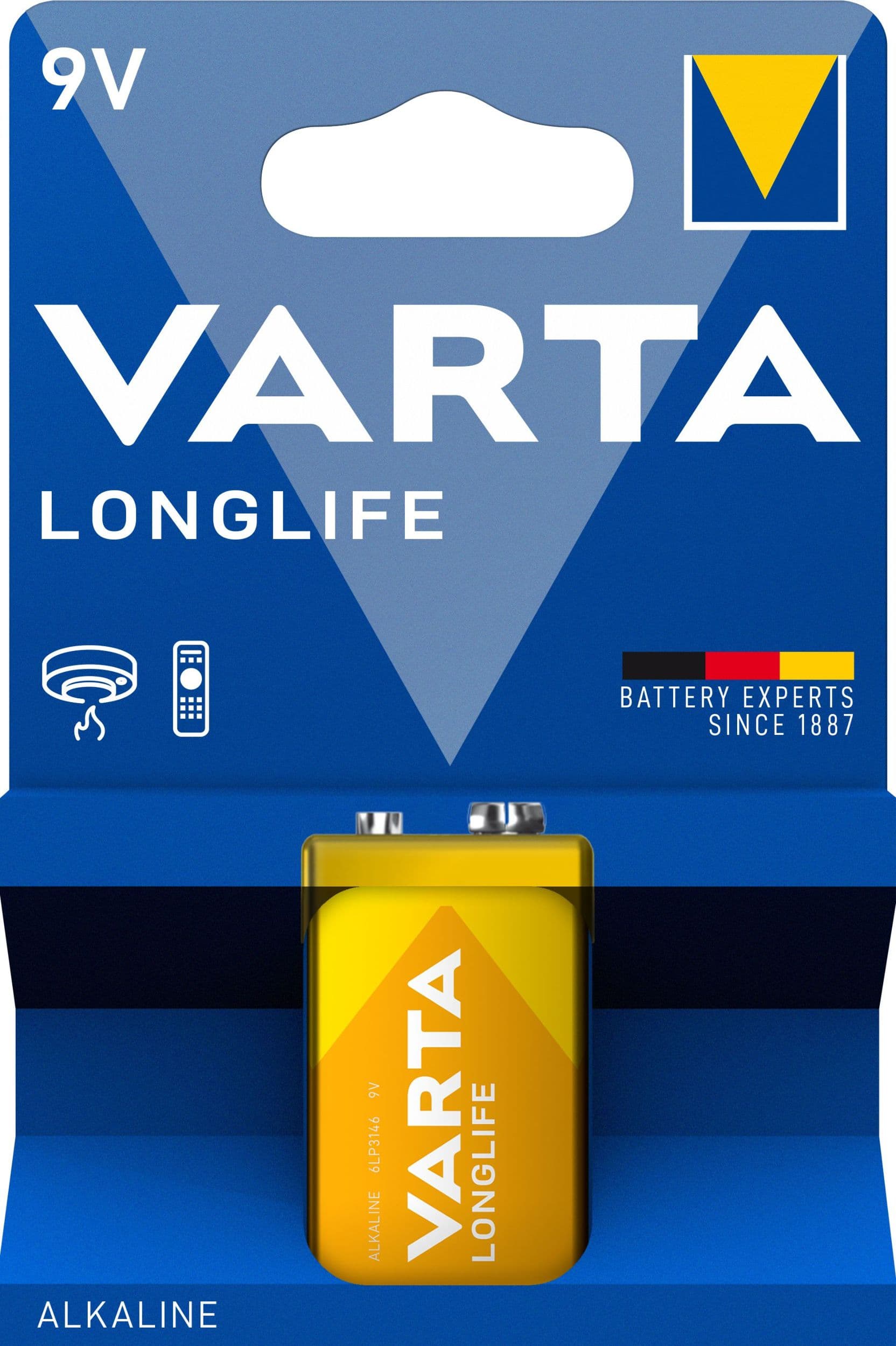 Varta Alkalické baterie Longlife 9V 1 ks