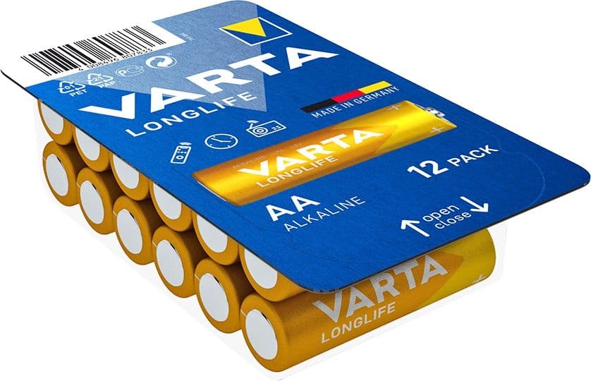 Varta Alkalické baterie Longlife AA 12 ks