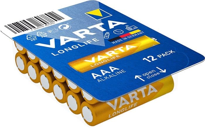 Varta Alkalické baterie Longlife AAA 12 ks
