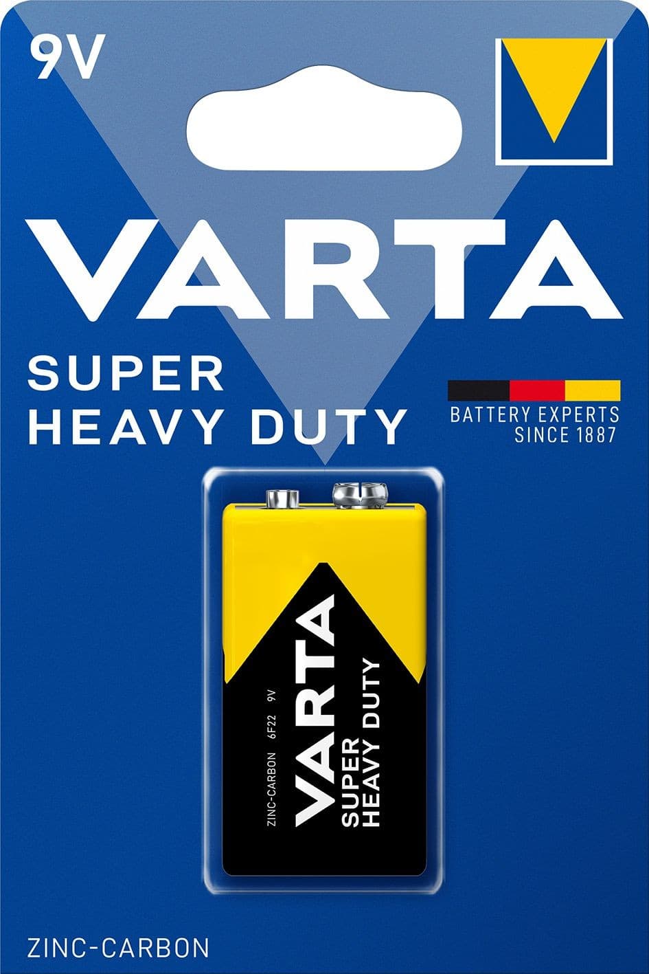 Varta Zinko-uhlíkové baterie Superlife 9V 1 ks